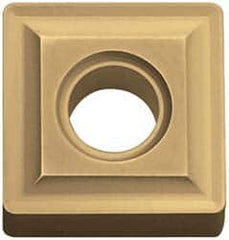 Kyocera - SNMG433 Grade TN60 Cermet Turning Insert - TiCN/NbC Finish, 90° Square, 1/2" Inscr Circle, 3/16" Thick, 3/64" Corner Radius - Americas Industrial Supply