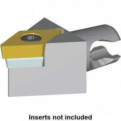 Kennametal - Neutral Cut, Size KM16, DC.. Insert Compatiblity, Modular Turning & Profiling Cutting Unit Head - 20mm Head Length, Series KM Micro - Americas Industrial Supply