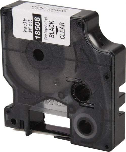 Dymo - 216" Long, Clear Permanent Polyester Tape Permanent Polyester Tape - For Rhino 3000, 5000, 5200, 6000, 6500 - Americas Industrial Supply