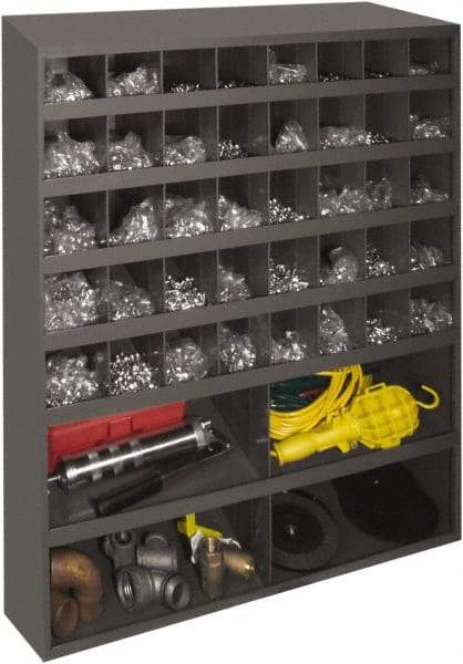 Durham - 44 Bin, Small Parts Storage Bin - 12" Deep x 33-3/4" Wide x 42" High - Americas Industrial Supply