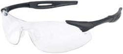 MCR Safety - Clear Lenses, Framed Safety Glasses - Anti-Fog, Scratch Resistant, Black Polycarbonate Frame, Size Universal, Wrap Around - Americas Industrial Supply