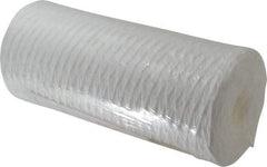 Pentair - 4-1/2" OD, 1µ, Polypropylene String-Wound Cartridge Filter - 9-7/8" Long, Reduces Sediments - Americas Industrial Supply