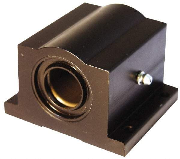 L.M76 - 0.5005" Inside Diam, Closed Single Pillow Block Linear Bearing - 2" Overall Width - Americas Industrial Supply