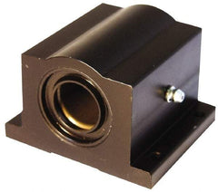 L.M76 - 0.7508" Inside Diam, Closed Single Pillow Block Linear Bearing - 2-3/4" Overall Width - Americas Industrial Supply