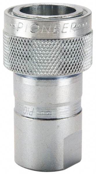 Parker - 9/16-18 SAE Steel Hydraulic Hose O-Ring Boss Coupler - 3,000 psi - Americas Industrial Supply