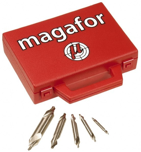 Magafor - Combination Drill & Countersink Sets Combination Drill and Countersink Material: High Speed Steel Included Angle: 82 - Americas Industrial Supply