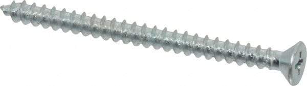 Value Collection - #10 Flat Head Phillips Sheet Metal Screw - Steel, 2-1/2" OAL, Grade 2 - Americas Industrial Supply