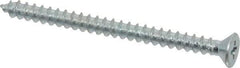 Value Collection - #10 Flat Head Phillips Sheet Metal Screw - Steel, 2-1/2" OAL, Grade 2 - Americas Industrial Supply