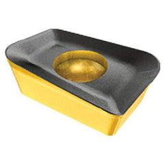 Iscar - APKT100308 RM Grade IC910 Carbide Milling Insert - AlTiN Finish, 0.1366" Thick, 0.8mm Corner Radius - Americas Industrial Supply