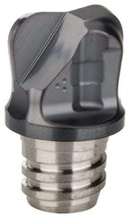 Iscar - MM HT Grade IC908 Carbide End Milling Tip Insert - TiAlN Finish, 2 Flutes, 12mm Cutting Diam, 5.5mm Depth of Cut, 11.1mm Extension, 0.1181" Cnr Rad - Americas Industrial Supply