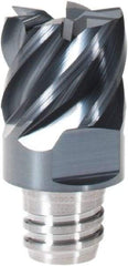 Iscar - MM EC Grade IC908 Carbide End Milling Tip Insert - TiAlN Finish, 6 Flutes, 12.7mm Cutting Diam, 9.5mm Depth of Cut, 16.5mm Extension, 45° Helix - Americas Industrial Supply