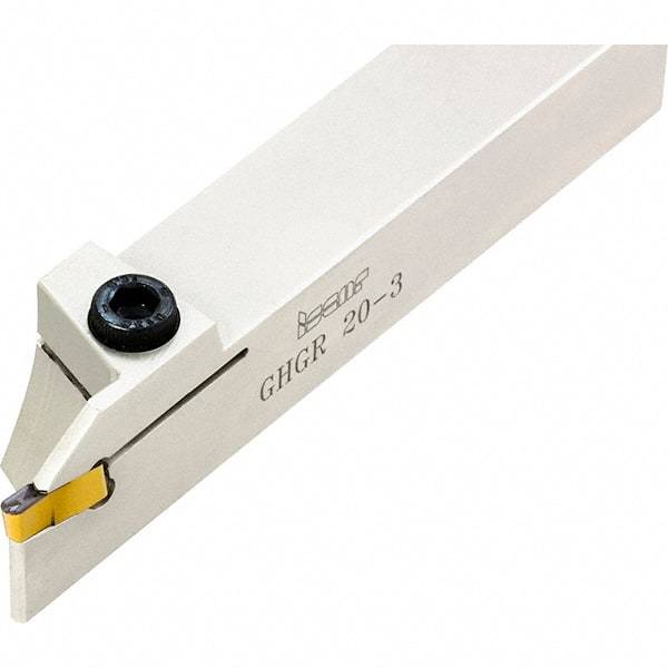 Iscar - External Thread, 0.79" Max Depth of Cut, 0.15" Min Groove Width, 4-1/2" OAL, Left Hand Indexable Grooving Cutoff Toolholder - 3/4" Shank Height x 3/4" Shank Width, GI.. Insert Style, GHG Toolholder Style, Series Cut Grip - Americas Industrial Supply