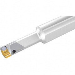 Iscar - GHD, External, Right Hand, 0.472" Max Depth of Cut, 0.512 to 0.685" Groove Width, Indexable Grooving Tool Holder - GPV 17, TIGER Insert Compatibility, 1" Shank Height, 1" Shank Width, 6" OAL - Americas Industrial Supply