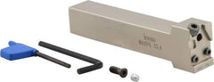 Iscar - MAHP, External, Left Hand, Indexable Grooving Tool Holder - DG.. 2.. Insert Compatibility, 1" Shank Height, 1" Shank Width, 6" OAL - Americas Industrial Supply