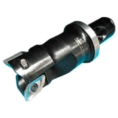 Iscar - 1-1/2" Cut Diam, 0.622" Max Depth of Cut, Indexable Square Shoulder End Mill - CF4 Modular Connection, 90° Lead Angle, Through Coolant, Series ClickFit, Helialu - Americas Industrial Supply