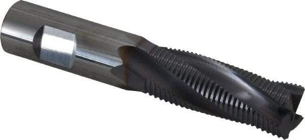 Niagara Cutter - 5/8" Diam, Fine Pitch, 1-5/8" LOC, 4 Flute Solid Carbide Corner Chamfer Roughing End Mill - AlTiN Finish, 3-1/2" OAL, 5/8" Shank Diam, Single End, Centercutting, 20° Helix - Americas Industrial Supply