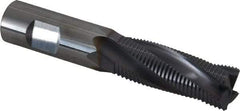 Niagara Cutter - 5/8" Diam, Fine Pitch, 1-5/8" LOC, 4 Flute Solid Carbide Corner Chamfer Roughing End Mill - AlTiN Finish, 3-1/2" OAL, 5/8" Shank Diam, Single End, Centercutting, 20° Helix - Americas Industrial Supply