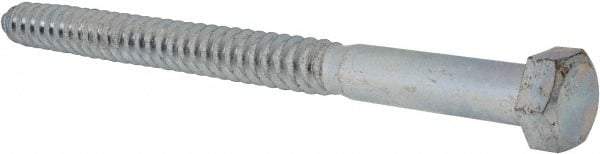 Value Collection - 3/4" Screw, 10" Length Under Head, Steel, Hex Head Lag Screw - Zinc Plated, Grade 2 - Americas Industrial Supply