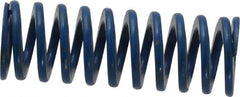 Associated Spring Raymond - 3/8" Hole Diam, 3/16" Rod Diam, 1" Free Length, Blue Die Spring - 30 Lb Max Deflection, 0.5" Max Deflection, Medium Duty, Chromium Alloy Steel - Americas Industrial Supply