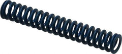 Associated Spring Raymond - 1/2" Hole Diam, 9/32" Rod Diam, 3" Free Length, Blue Die Spring - 52.5 Lb Max Deflection, 1.5" Max Deflection, Medium Duty, Chromium Alloy Steel - Americas Industrial Supply