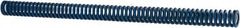 Associated Spring Raymond - 1/2" Hole Diam, 9/32" Rod Diam, 7-1/2" Free Length, Blue Die Spring - 45 Lb Max Deflection, 3.75" Max Deflection, Medium Duty, Chromium Alloy Steel - Americas Industrial Supply