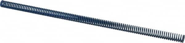 Associated Spring Raymond - 1/2" Hole Diam, 9/32" Rod Diam, 12" Free Length, Blue Die Spring - 42 Lb Max Deflection, 6" Max Deflection, Medium Duty, Chromium Alloy Steel - Americas Industrial Supply