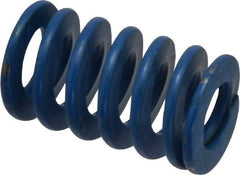 Associated Spring Raymond - 3/4" Hole Diam, 3/8" Rod Diam, 1-1/4" Free Length, Blue Die Spring - 160 Lb Max Deflection, 0.63" Max Deflection, Medium Duty, Chromium Alloy Steel - Americas Industrial Supply