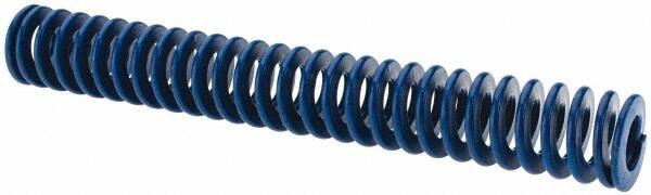 Associated Spring Raymond - 3/4" Hole Diam, 3/8" Rod Diam, 5-1/2" Free Length, Blue Die Spring - 151.3 Lb Max Deflection, 2.75" Max Deflection, Medium Duty, Chromium Alloy Steel - Americas Industrial Supply