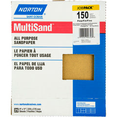 11″ × 9″ Multisand Paper Sheet 150 Grit Fine Aluminum Oxide - Americas Industrial Supply
