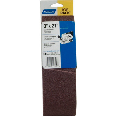 3″ × 21″ Metalite R215 Portable Belt 120 Grit Aluminum Oxide - Americas Industrial Supply
