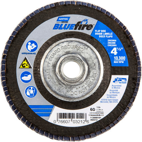 ‎4-1/2″ × 1/4″ × 5/8″-11 20X High Performance Flap Disc Type 29 Conical 60 Grit - Americas Industrial Supply