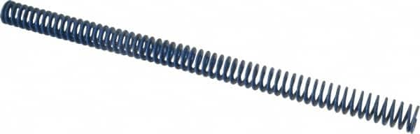 Associated Spring Raymond - 3/4" Hole Diam, 3/8" Rod Diam, 12" Free Length, Blue Die Spring - 144 Lb Max Deflection, 6" Max Deflection, Medium Duty, Chromium Alloy Steel - Americas Industrial Supply