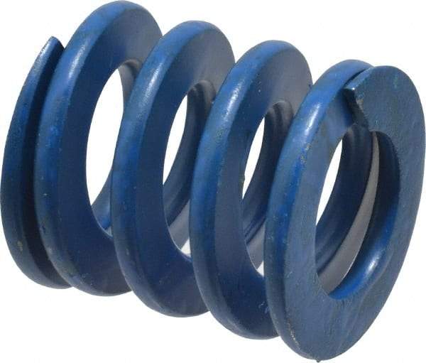 Associated Spring Raymond - 1" Hole Diam, 1/2" Rod Diam, 1" Free Length, Blue Die Spring - 275 Lb Max Deflection, 0.5" Max Deflection, Medium Duty, Chromium Alloy Steel - Americas Industrial Supply