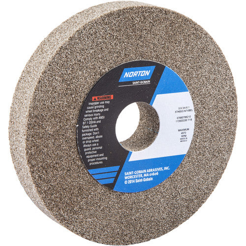 5 × 3/4 × 1″ Gemini Bench and Pedestal Wheel 57A 60 N VBE Type 01 - Americas Industrial Supply