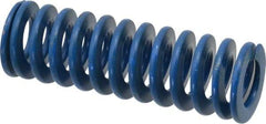 Associated Spring Raymond - 1" Hole Diam, 1/2" Rod Diam, 3" Free Length, Blue Die Spring - 247.5 Lb Max Deflection, 1.5" Max Deflection, Medium Duty, Chromium Alloy Steel - Americas Industrial Supply