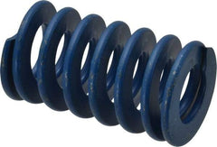 Associated Spring Raymond - 1-1/2" Hole Diam, 3/4" Rod Diam, 2-1/2" Free Length, Blue Die Spring - 562.5 Lb Max Deflection, 1.25" Max Deflection, Medium Duty, Chromium Alloy Steel - Americas Industrial Supply