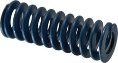 Associated Spring Raymond - 1-1/2" Hole Diam, 3/4" Rod Diam, 4" Free Length, Blue Die Spring - 540 Lb Max Deflection, 2" Max Deflection, Medium Duty, Chromium Alloy Steel - Americas Industrial Supply