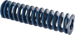 Associated Spring Raymond - 1-1/2" Hole Diam, 3/4" Rod Diam, 5-1/2" Free Length, Blue Die Spring - 508.8 Lb Max Deflection, 2.75" Max Deflection, Medium Duty, Chromium Alloy Steel - Americas Industrial Supply