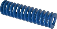 Associated Spring Raymond - 2" Hole Diam, 1" Rod Diam, 7" Free Length, Blue Die Spring - 1092 Lb Max Deflection, 3.5" Max Deflection, Medium Duty, Chromium Alloy Steel - Americas Industrial Supply