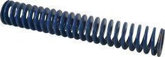 Associated Spring Raymond - 2" Hole Diam, 1" Rod Diam, 12" Free Length, Blue Die Spring - 1050 Lb Max Deflection, 6" Max Deflection, Medium Duty, Chromium Alloy Steel - Americas Industrial Supply