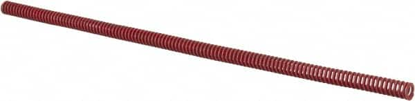 Associated Spring Raymond - 3/8" Hole Diam, 3/16" Rod Diam, 12" Free Length, Red Die Spring - 40 Lb Max Deflection, 4.44" Max Deflection, Medium Heavy Duty, Chromium Alloy Steel - Americas Industrial Supply