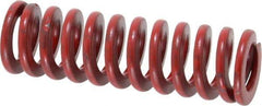 Associated Spring Raymond - 5/8" Hole Diam, 11/32" Rod Diam, 2" Free Length, Red Die Spring - 109.5 Lb Max Deflection, 0.74" Max Deflection, Medium Heavy Duty, Chromium Alloy Steel - Americas Industrial Supply