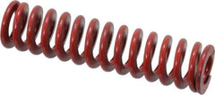 Associated Spring Raymond - 3/4" Hole Diam, 3/8" Rod Diam, 3" Free Length, Red Die Spring - 159.8 Lb Max Deflection, 1.11" Max Deflection, Medium Heavy Duty, Chromium Alloy Steel - Americas Industrial Supply