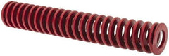 Associated Spring Raymond - 1" Hole Diam, 1/2" Rod Diam, 6" Free Length, Red Die Spring - 266.4 Lb Max Deflection, 2.22" Max Deflection, Medium Heavy Duty, Chromium Alloy Steel - Americas Industrial Supply