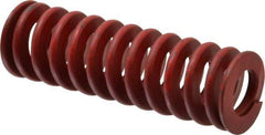 Associated Spring Raymond - 1-1/4" Hole Diam, 5/8" Rod Diam, 4" Free Length, Red Die Spring - 544.6 Lb Max Deflection, 1.48" Max Deflection, Medium Heavy Duty, Chromium Alloy Steel - Americas Industrial Supply