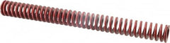 Associated Spring Raymond - 1-1/4" Hole Diam, 5/8" Rod Diam, 12" Free Length, Red Die Spring - 550.6 Lb Max Deflection, 4.44" Max Deflection, Medium Heavy Duty, Chromium Alloy Steel - Americas Industrial Supply