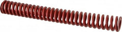 Associated Spring Raymond - 1-1/2" Hole Diam, 3/4" Rod Diam, 12" Free Length, Red Die Spring - 639.4 Lb Max Deflection, 4.44" Max Deflection, Medium Heavy Duty, Chromium Alloy Steel - Americas Industrial Supply