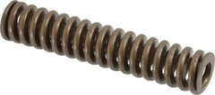 Associated Spring Raymond - 1-1/4" Hole Diam, 5/8" Rod Diam, 6" Free Length, Gold Die Spring - 763.2 Lb Max Deflection, 1.8" Max Deflection, Heavy Duty, Chromium Alloy Steel - Americas Industrial Supply