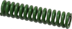 Associated Spring Raymond - 1/2" Hole Diam, 9/32" Rod Diam, 2" Free Length, Green Die Spring - 70 Lb Max Deflection, 0.5" Max Deflection, Extra Heavy Duty, Chromium Alloy Steel - Americas Industrial Supply