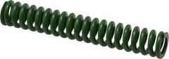 Associated Spring Raymond - 1/2" Hole Diam, 9/32" Rod Diam, 3" Free Length, Green Die Spring - 67.5 Lb Max Deflection, 0.75" Max Deflection, Extra Heavy Duty, Chromium Alloy Steel - Americas Industrial Supply